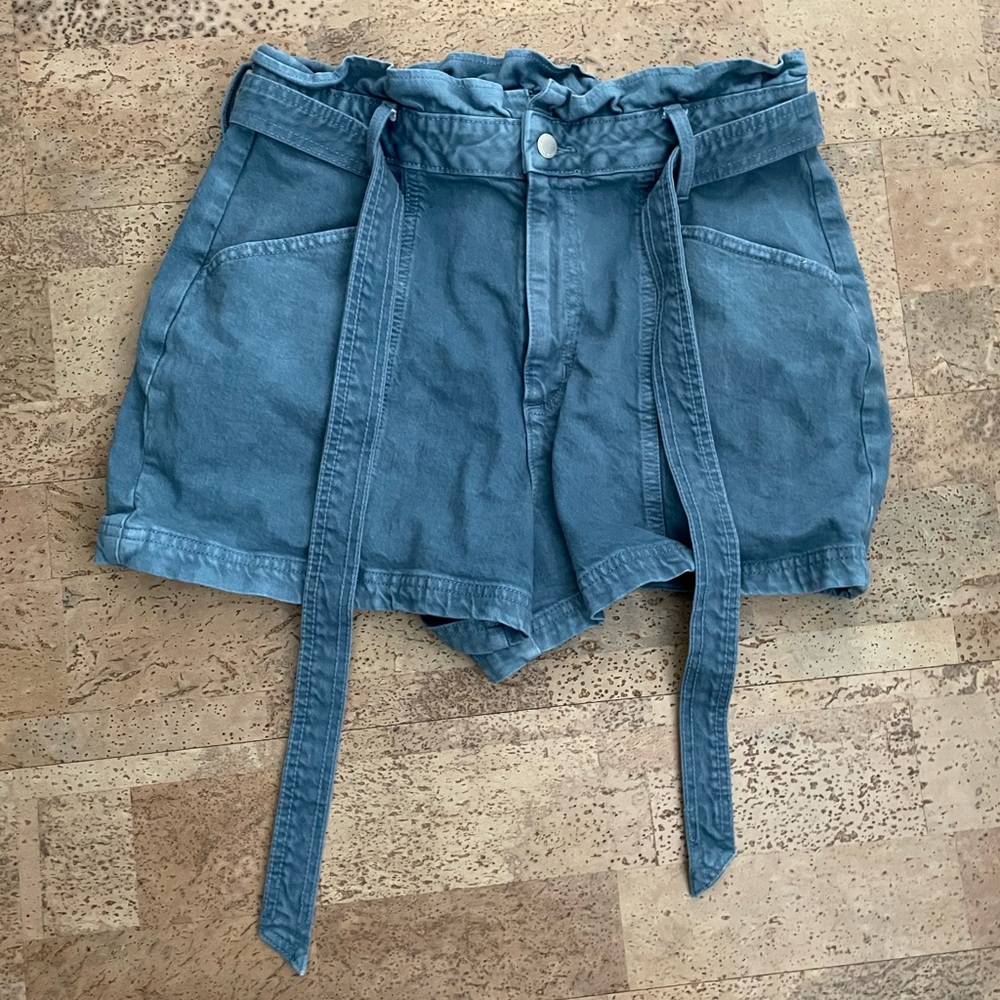 Paper bag Tie Shorts